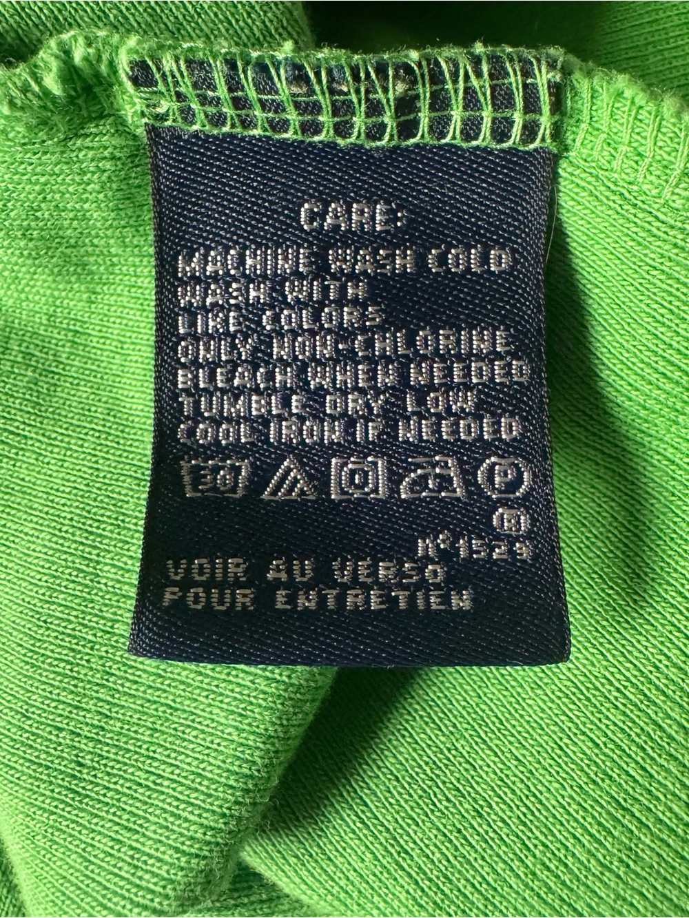 Ralph Lauren Sport Women’s Green Cotton Knit Logo Crew Neck T-Shirt Size L - Picture 6 of 6